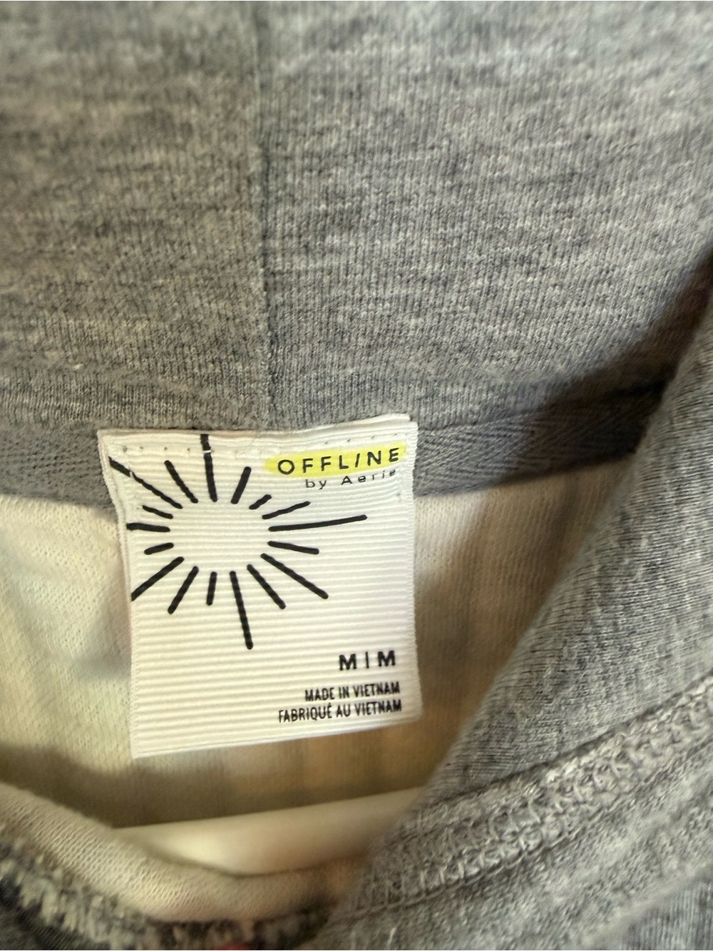Mi Gray Ribbed Hooded Pullover Sweater - Picture 4 of 5